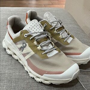 On Running Women’s White and Tan Athletic Shoes